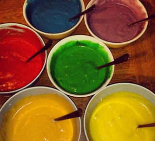 Trying to #bake my #first #rainbowcake #rainbow #cake #dough #colorful #color #yummy #yummi #kitchen #love #fun #style #foodcreativity #foodgram #foodporn #tasty #delicious #sweet #dessert
